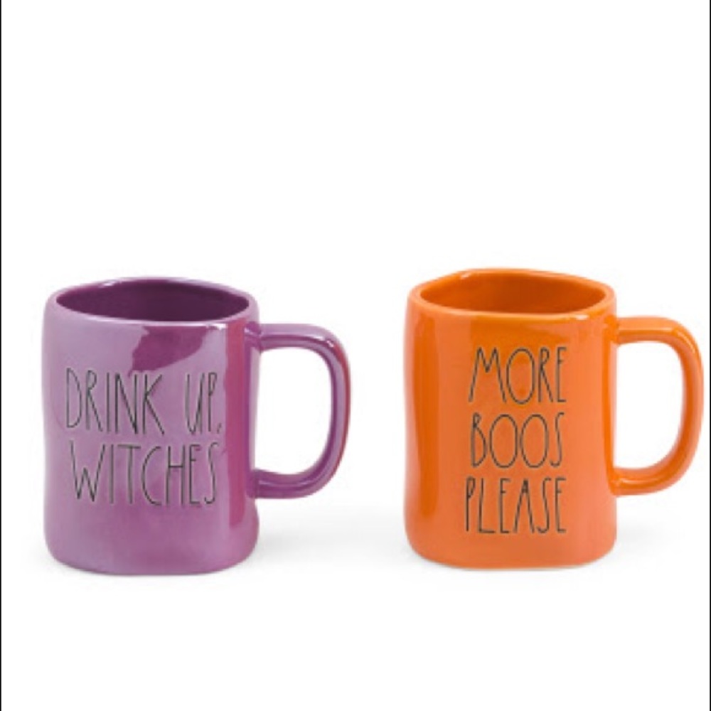 Rae Dunn Drink up Witches More Boos Please mugs